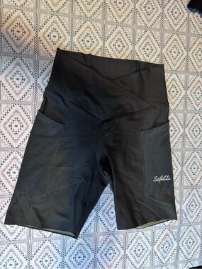 Women's Black High-Rise Bike Shorts